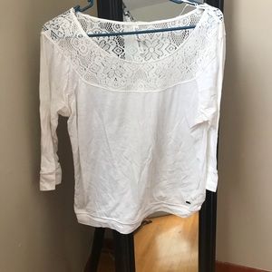 White lace top